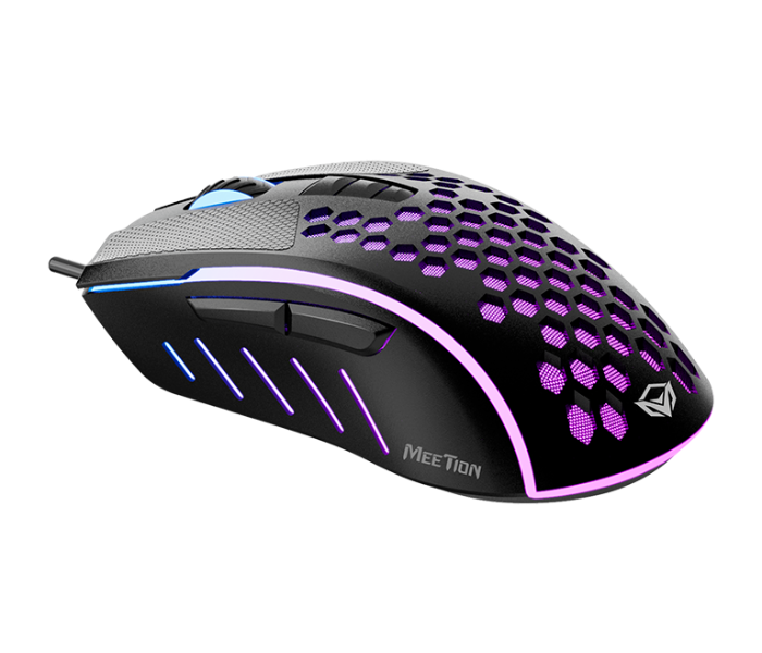 Meetion GM014 Lightweight Honeycomb Gaming Mouse - Black - Zoom Image 4