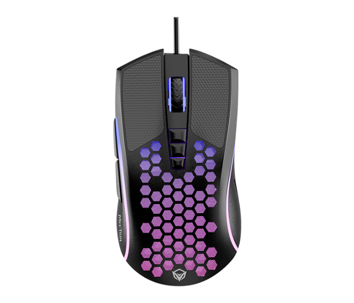 Meetion GM014 Lightweight Honeycomb Gaming Mouse - Black - Zoom Image 1