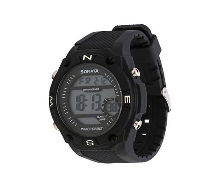 Sonata NH77033PP04 Digital Watch for Men - Black - Zoom Image 1