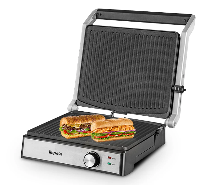 Impex SW 3604 1800 Watts Sandwich Maker - Black and Silver - Zoom Image 2