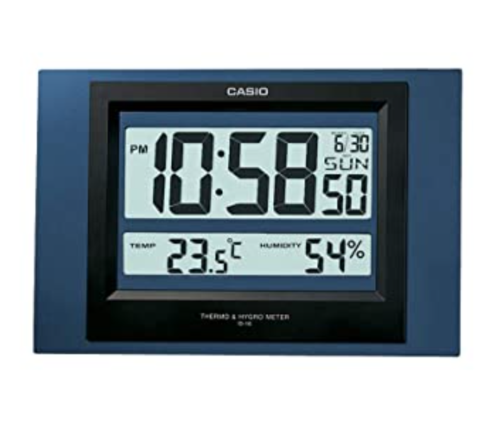 Casio ID-16S-2DF Wall Clock - Dark Blue - Zoom Image 1