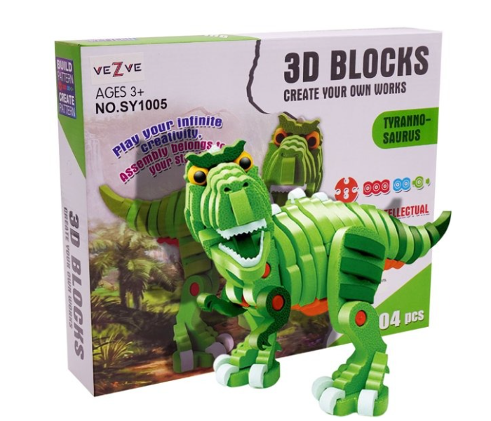 3D Block Dinosaure Activity Toy - Zoom Image 1