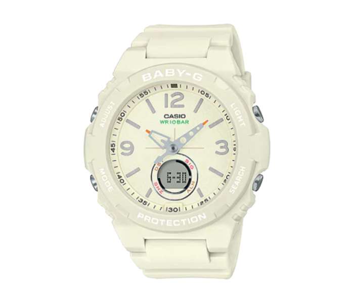 Casio BGA-260-7ADR Baby-G Analog-Digital Watch for Women - White - Zoom Image