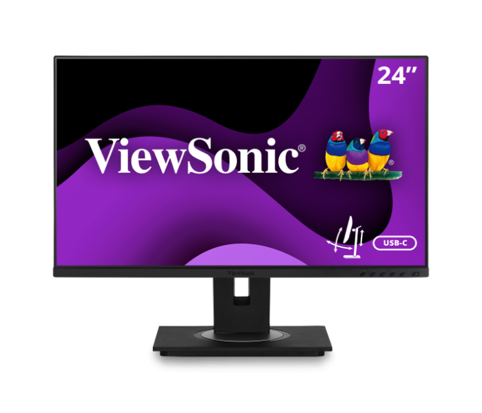 ViewSonic VG2456 24 Inch 1080p Ergonomic IPS Docking Monitor - Black - Zoom Image 1