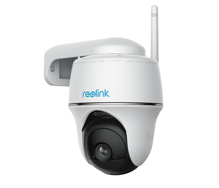 Reolink Argus PT 4 MP Wi-Fi Wire-Free 355 Degree Pan and 140 Degree Tilt Outdoor Camera HD - White and Black - Zoom Image