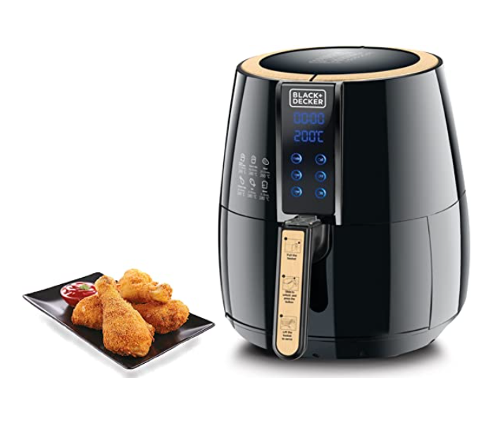 Black And Decker AF400-B5 4 Litre 1500 Watts Digital Air Fryer - Black and Rosegold - Zoom Image 1