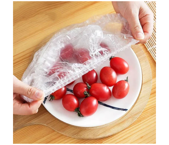 PP-13 Disposable Pack of 50 Pieces Plastic Wrap Elastic Food Lid Cap - Zoom Image 2