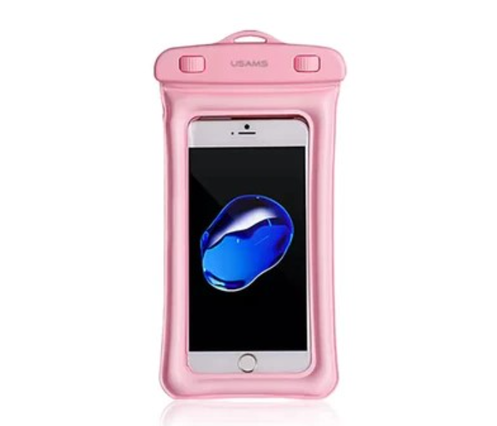 U24 Usams Waterproof Mobile Phone Bag - Pink - Zoom Image