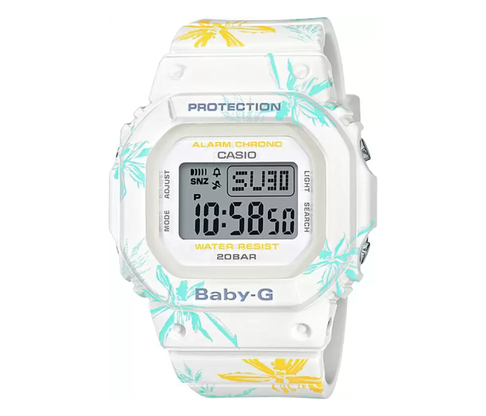 Casio BGD-560CF-7DR Baby G Casual Digital Sports Watch for Women - White - Zoom Image 1