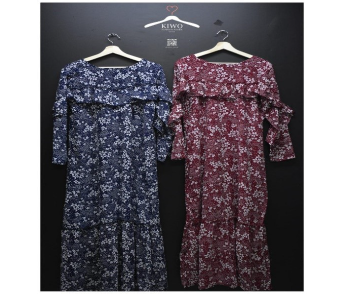 Kiwo Combo Pack of 2 Fashionable Floral Gown For Women - Zoom Image