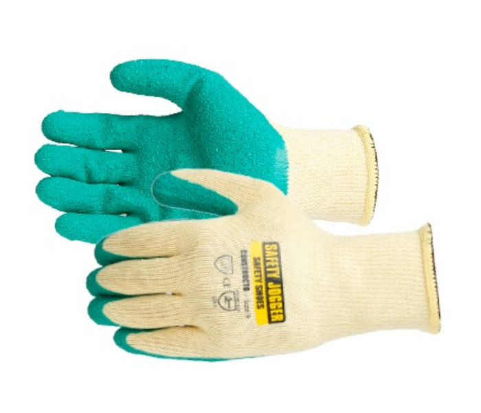 Safety Jogger CONSTRUCTOR Safety Gloves - Beige and Green - Zoom Image 1