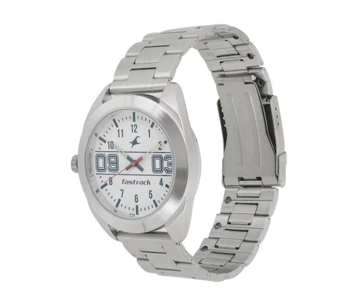 Fastrack 3175SM01 Varsity Stainless Steel Analog Watch - Silver - Zoom Image 2