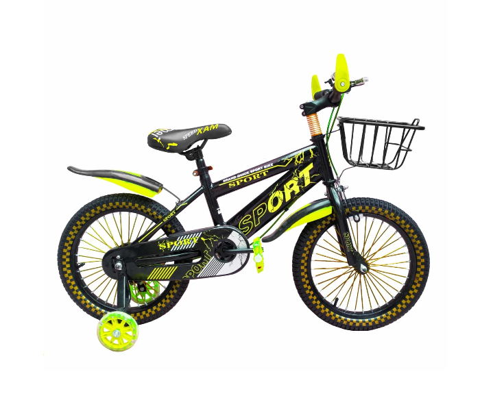 Quick Sport 8 -y Powerful 18 Inch Bicycle for Kids - Black and Yellow - Zoom Image