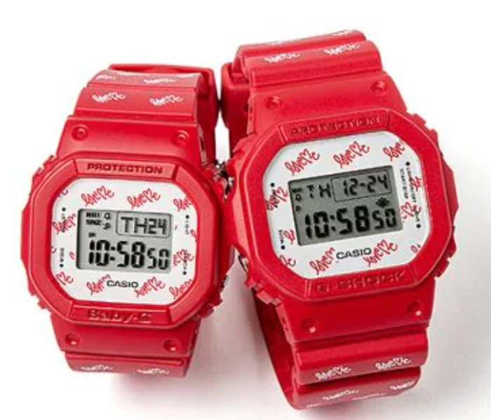 Casio LOV-20B-4DR Baby-G Lovers Collection Unisex Digital Watch - Red - Zoom Image 1