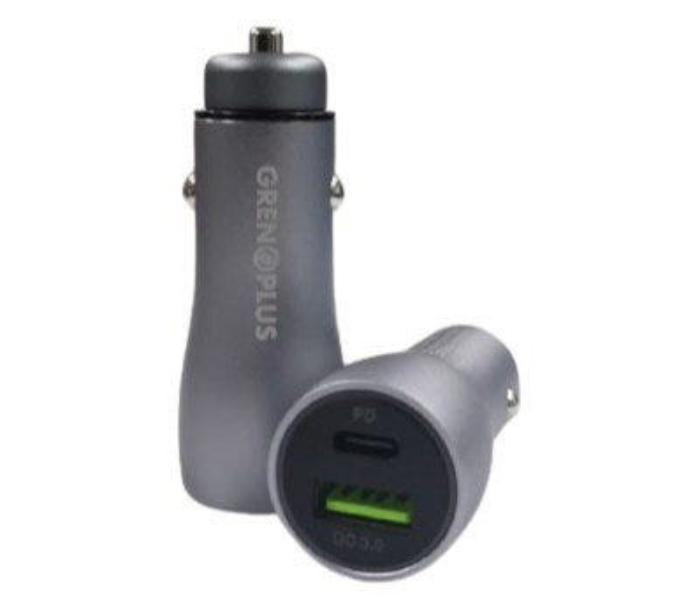 Grenoplus 45 Watts Dual Port Car Charger - Space Grey - Zoom Image