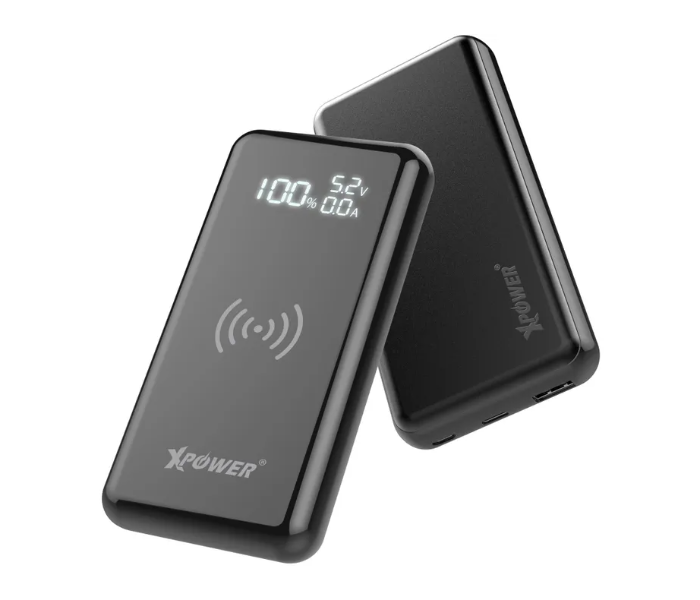 XPower WPD15 15000mAh PD 3.0 and 10W Wireless Power Bank - Black - Zoom Image