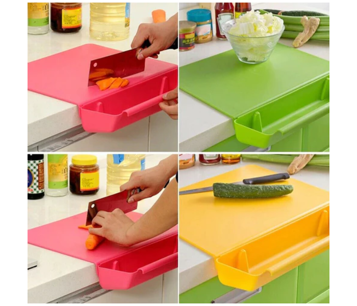 KB-211 2 in 1 Cutting Board with Removable Slot Bin - Pink - Zoom Image 5