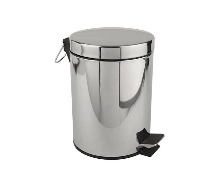 Stainless Steel Dust Bin 5 Litre - Silver - Zoom Image