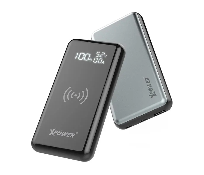 XPower WPD15 15000mAh PD 3.0 and 10W Wireless Power Bank - Grey - Zoom Image