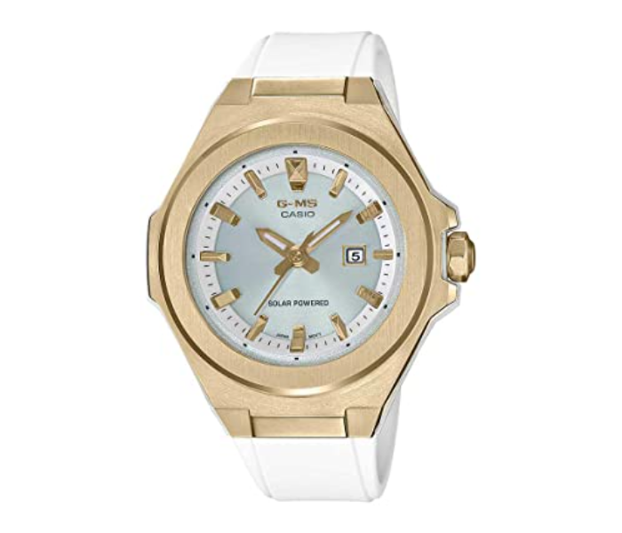 Casio MSG-S500G-7A2DR Analog Watch for Women - White and Gold - Zoom Image 1