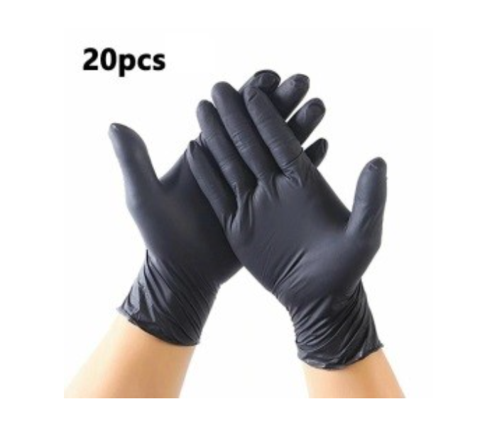 Pack of 100 Pieces Small Nitrile Gloves - Black - Zoom Image