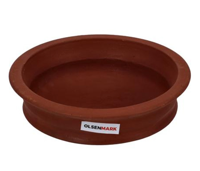 Olsenmark OMCP6010 Traditional Clay Cookware Uruli Chati - Brick Red - Zoom Image 3