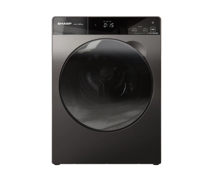 Sharp ES-FP1252KJZ-S 12.5Kg Front Load Washing Machine - Dark Silver - Zoom Image 1