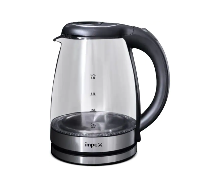 Impex Steamer 1802 1.8 Litre 1800 Watts Electric Glass Kettle - Zoom Image 1