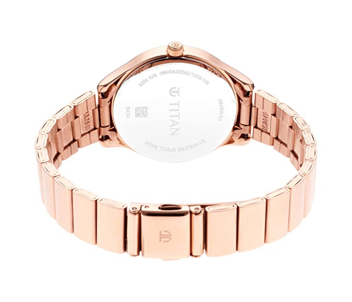 Titan 2649WM01 Analog Watch for Women - Rose Gold - Zoom Image 2