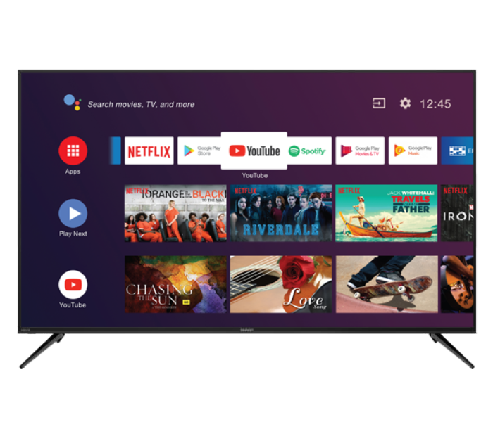 Sharp 4T-C70CK3X 70 Inch 4K UHD Android TV - Black - Zoom Image 5