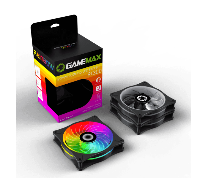 G-Max RL300 TRI Pack 120MM Cooling Case Fan - Zoom Image 6