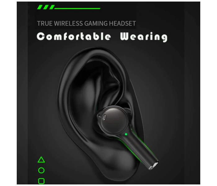 Haino Teko Game Buds-1 Gaming Wireless Earbuds - Black - Zoom Image 5