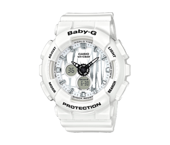 Casio BA-120SPL-7ADR Baby-G Analog-Digital Watch for Women - White - Zoom Image