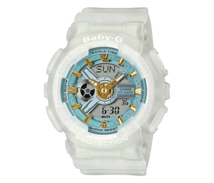 Casio BA-110SC-7ADR Baby-G Analog-Digital Watch for Women - White - Zoom Image