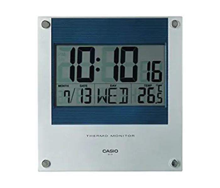 Casio ID-11S-2DF Wall Clock - Silver - Zoom Image 1