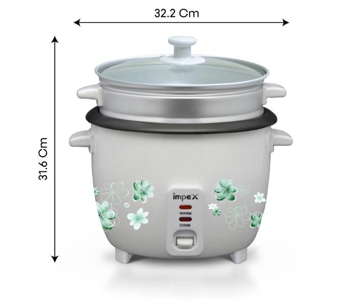 Impex RC 2804 2.8 Litre 1000 Watts Rice Cooker - Silver - Zoom Image 3