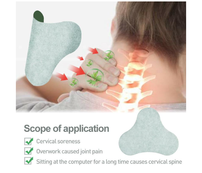 12 Pieces Chinese Natural Herbal Cervical Patch Medical Plaster Pain Relief Sticker - Zoom Image 6