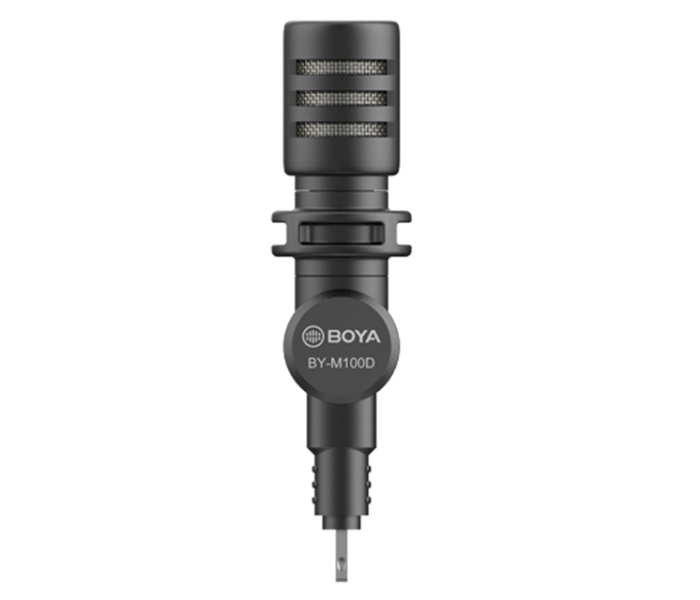 Boya BY-M100D Mininature Condenser Microphone - Black - Zoom Image 1