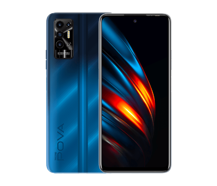 Tecno Pova 2 6GB RAM 128GB 4G - Energy Blue - Zoom Image