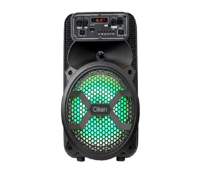 Clikon CK851 8 Inch Rechargeable Trolley Speaker - Black - Zoom Image