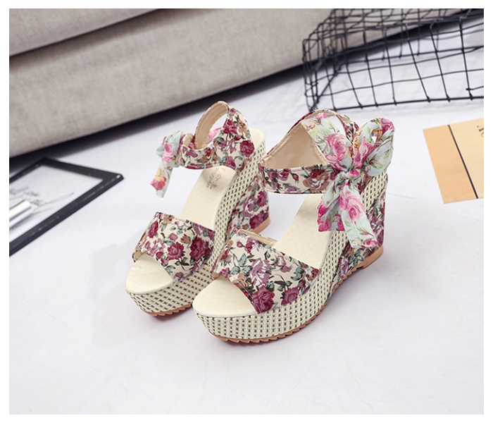 Kate Floral KFWP75 Wedges EU36 - Pink - Zoom Image 1