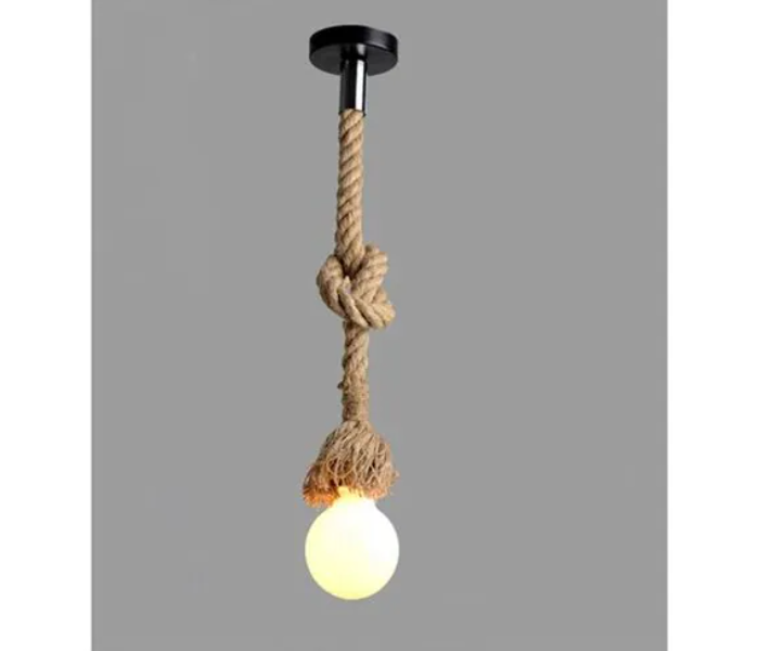 Galaxy Rope Hanging 300cm Pendant Ceiling Light Camel - Black - Zoom Image 1