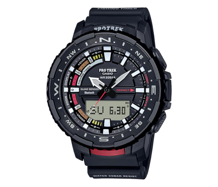 Casio PRT-B70-1DR ProTrek Analog-Digital Watch for Men - Black - Zoom Image 1