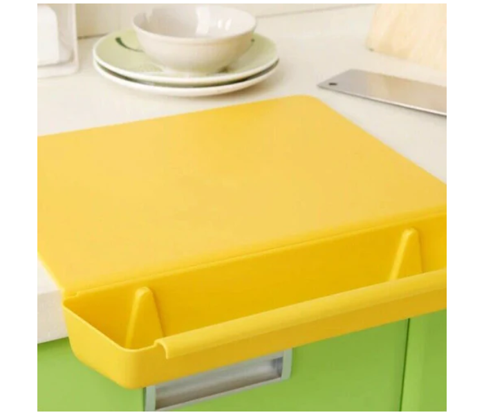 KB-211 2 in 1 Cutting Board with Removable Slot Bin - Yellow - Zoom Image 4