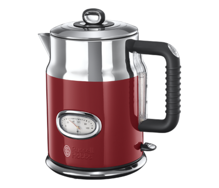 Russell Hobbs RH21670 Retro Ribbon Stainless Steel Electric Kettle - Red - Zoom Image 1