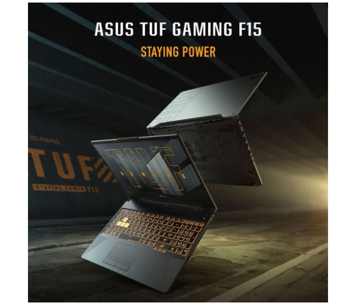 Asus F15 FX506HEB-HN1137 Gaming Laptop 15.6 Inch FHD Intel Core i7 11800H Processor 16GB DDR4 RAM 512GB SSD 4GB NVIDIA GeForce RTX 3050 Ti Graphics Windows 11 Home - Grey - Zoom Image 3