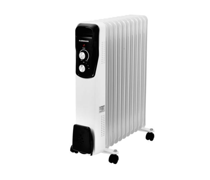 Olsenmark OMRH1843 2600 Watts 13 Fins Heating Oil Filled Radiator - White and Black - Zoom Image 1