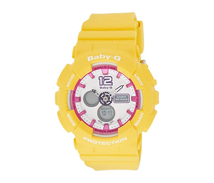 Casio BA-120-9BDR Baby-G Analog-Digital Watch for Women - Yellow - Zoom Image 1