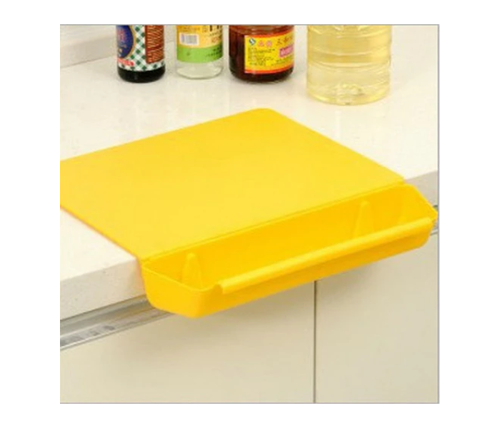 KB-211 2 in 1 Cutting Board with Removable Slot Bin - Yellow - Zoom Image 1