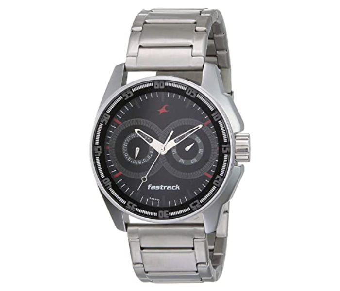 Fastrack NK3089SM05 Black Magic Analog Watch for Men - Silver - Zoom Image 1